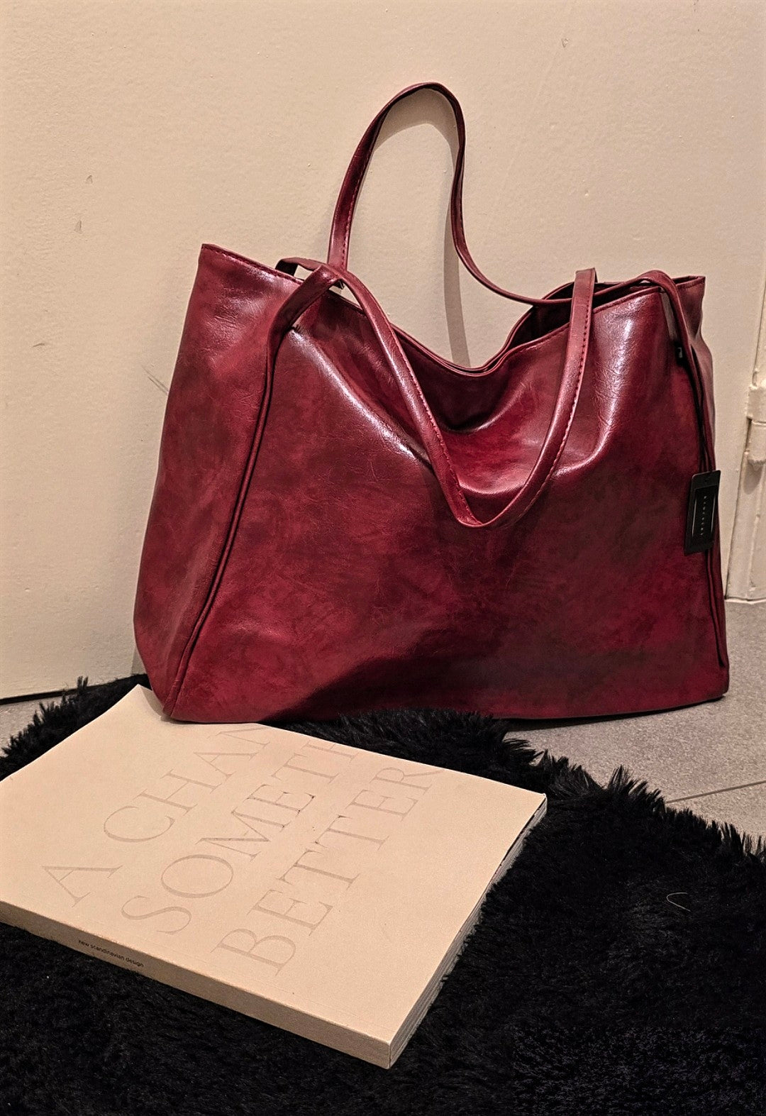 Must Have Collection : Big burgundy bag - Kamuxury