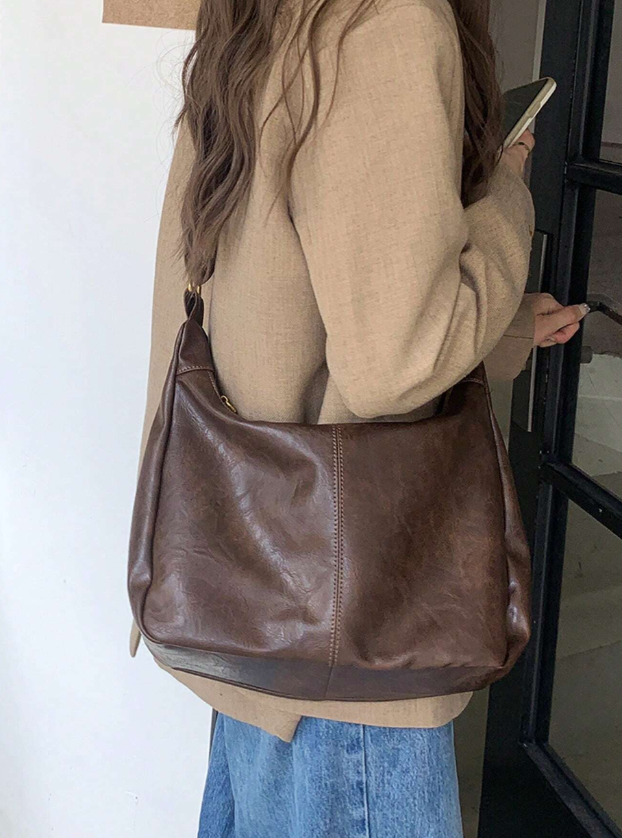 Sac à main bandoulière marron