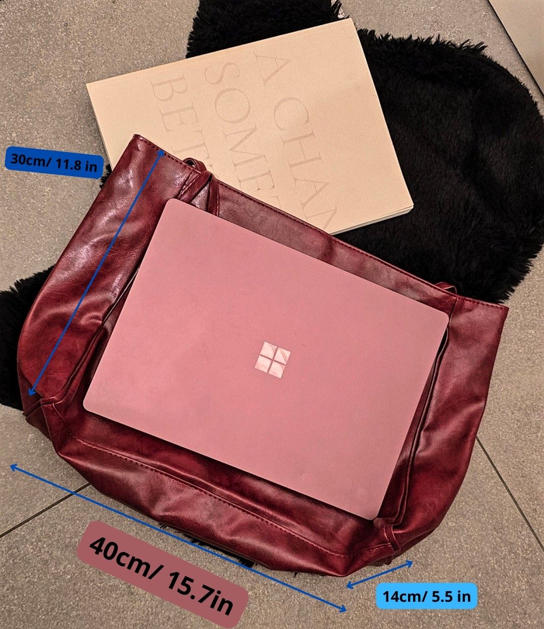 Must Have Collection : Big burgundy bag - Kamuxury