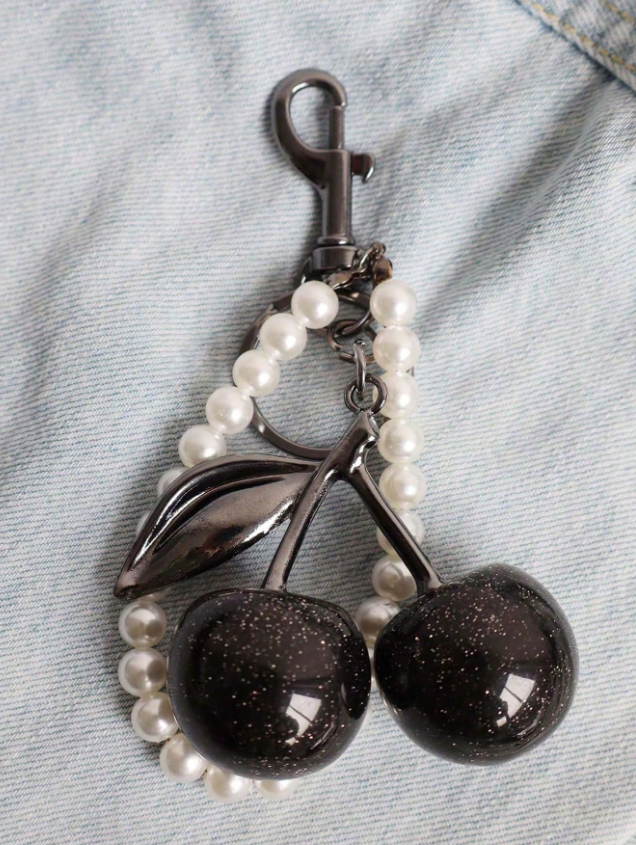 The cherry cult collection : charm with pearls and sparkle cherries - Kamuxury