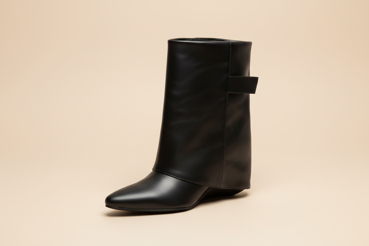 Black Vintage short boots - Kamuxury