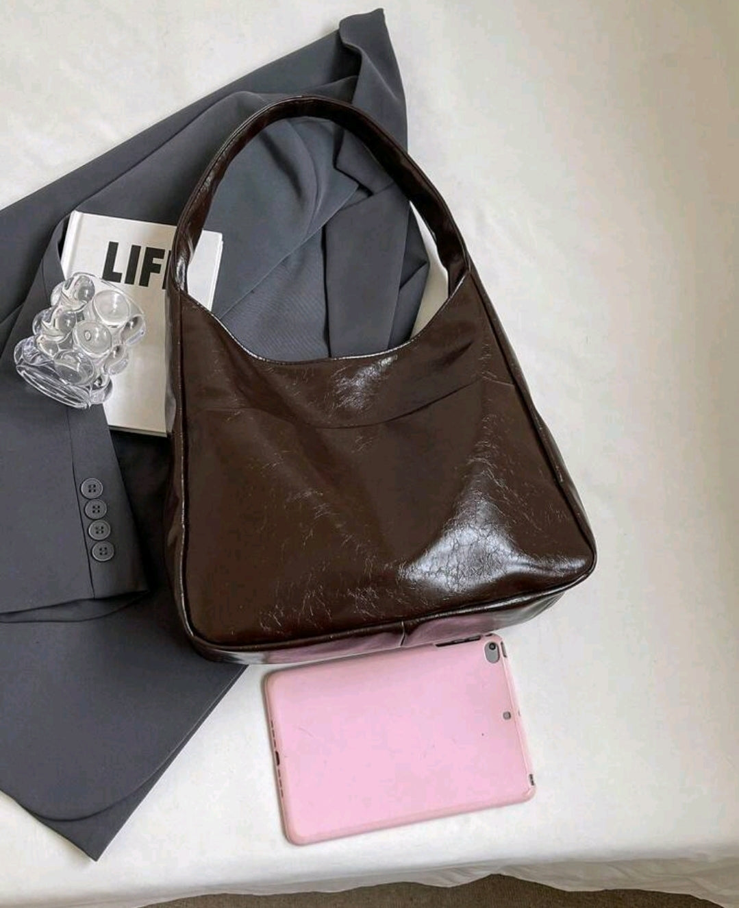 Magnifique sac à main couleur chocolat