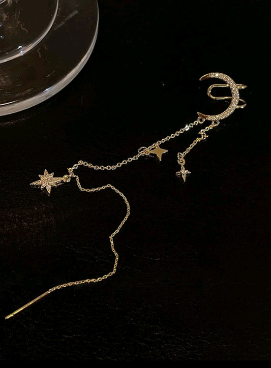 Luna collection : One piece earring - Kamuxury