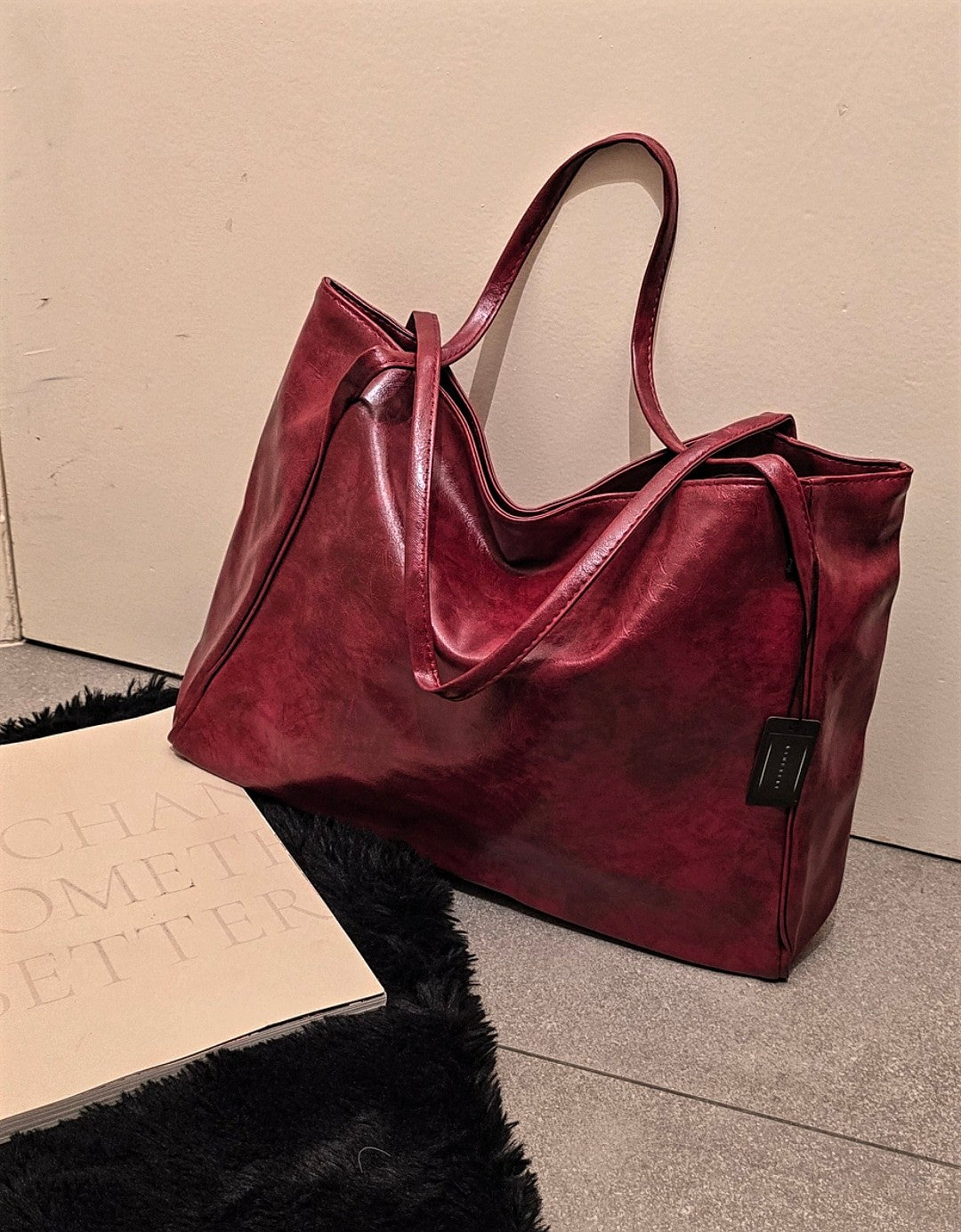 Must Have Collection : Big burgundy bag - Kamuxury