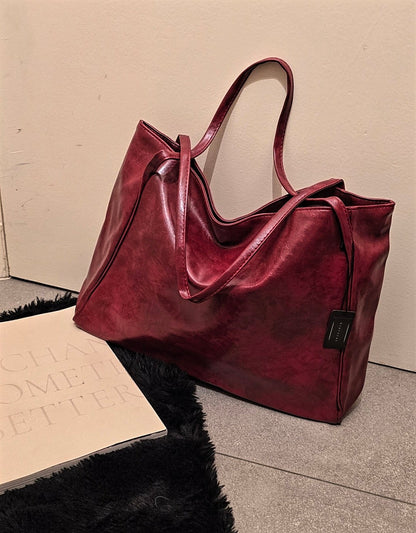 Must Have Collection : Big burgundy bag - Kamuxury