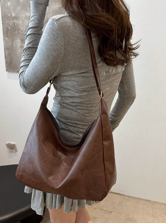 Brown crossbody handbag