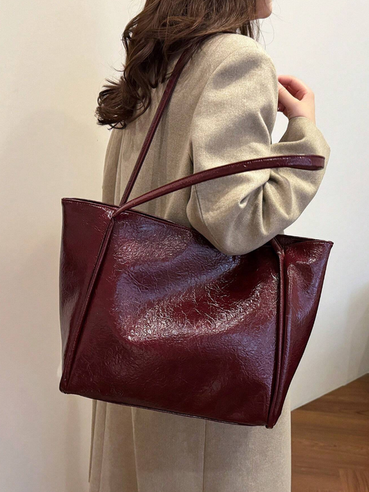 Luxury  dark cherry handbag