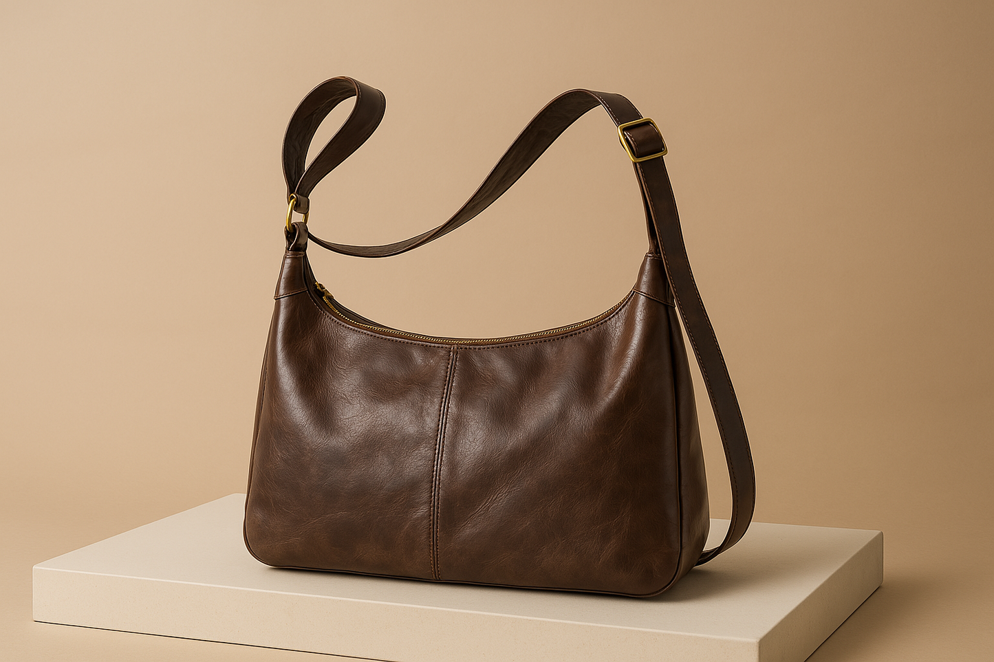 Sac à main bandoulière marron