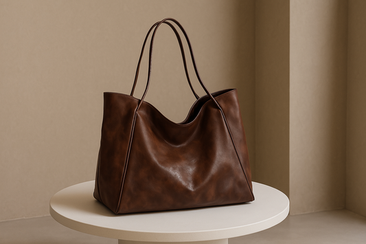 Grand sac à main marron