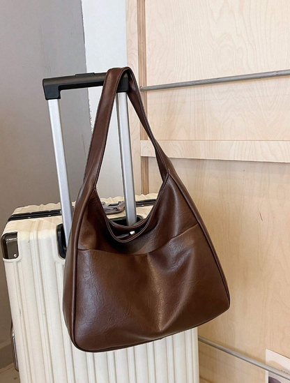 Sac à main mat couleur marron