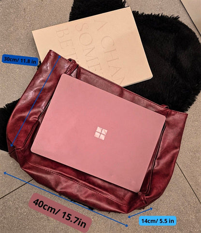 Must Have Collection : Big burgundy bag - Kamuxury