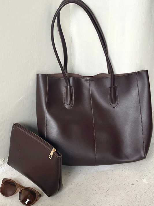 Dark chocolate handbag + a pouch