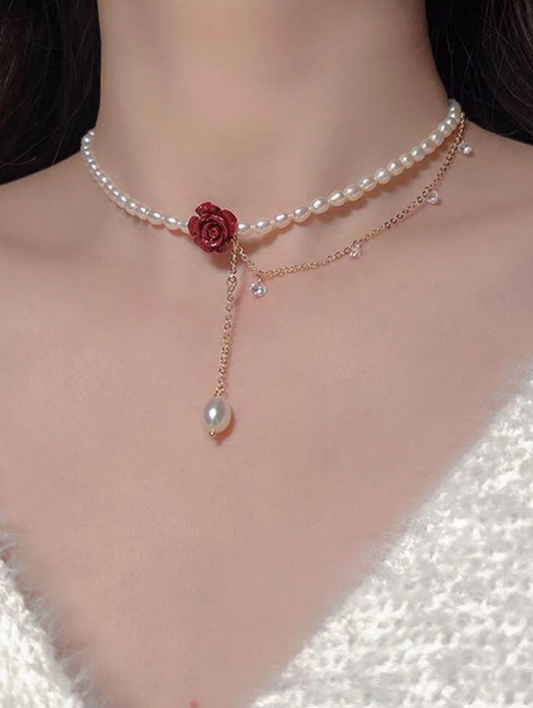 NEW COLLECTION : Born to Die necklace with flower pendant - Kamuxury
