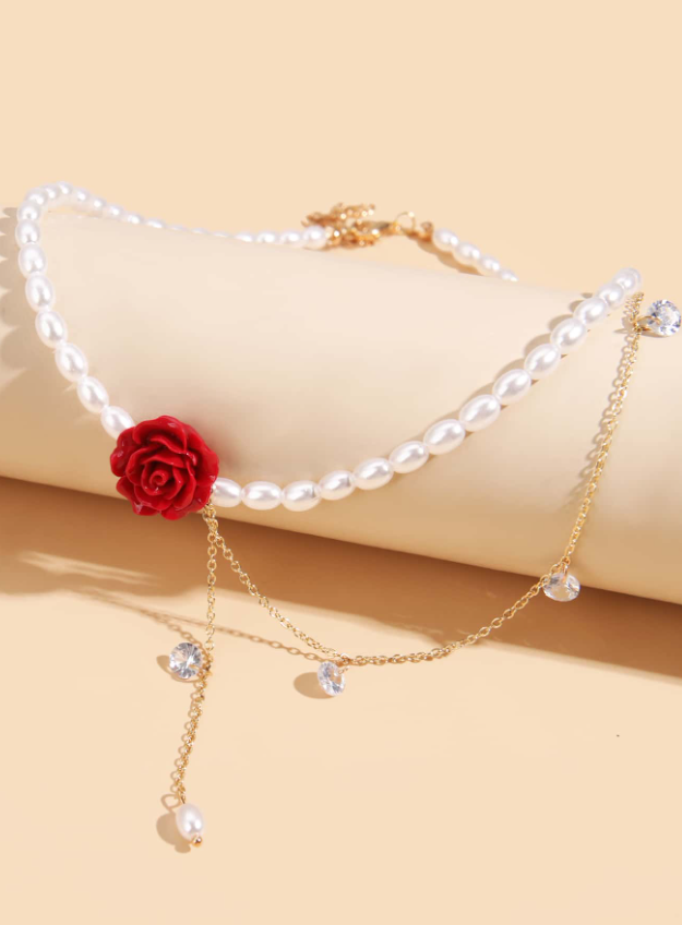 NEW COLLECTION : Born to Die necklace with flower pendant - Kamuxury