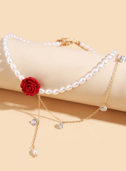NEW COLLECTION : Born to Die necklace with flower pendant - Kamuxury