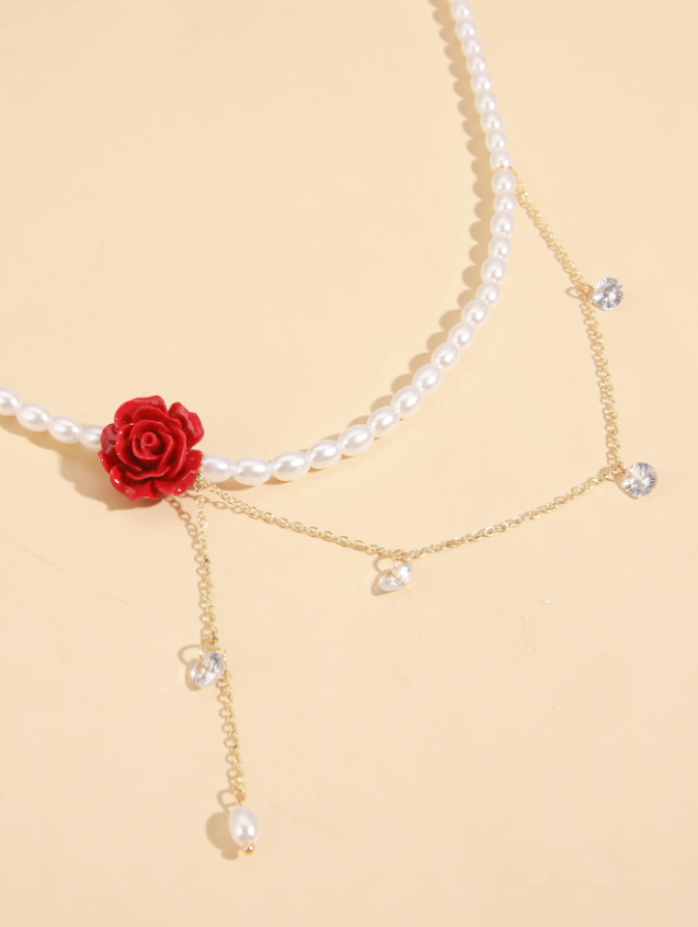 NEW COLLECTION : Born to Die necklace with flower pendant - Kamuxury