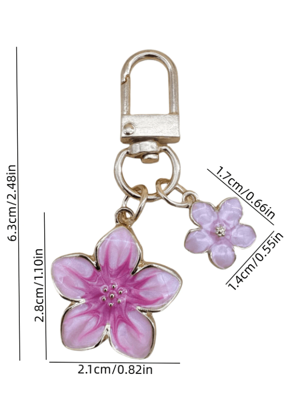 The flower cult : Beautiful charm with two flowers (several colors) - Kamuxury