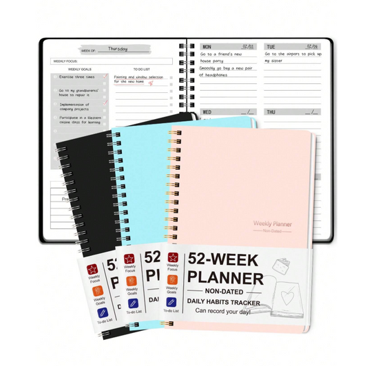 Planner 52 weeks (several colors) - Kamuxury