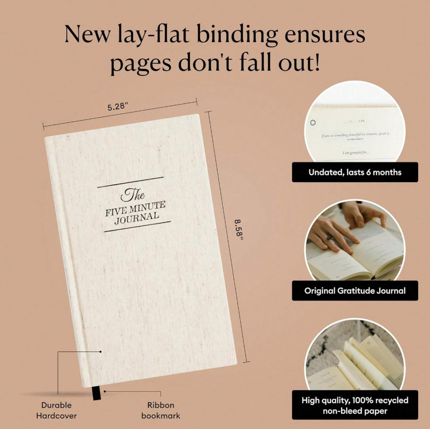 Five minutes journal (several colors) - Kamuxury