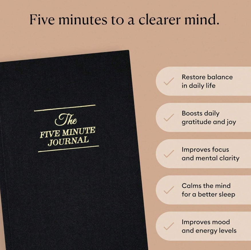 Five minutes journal (several colors) - Kamuxury