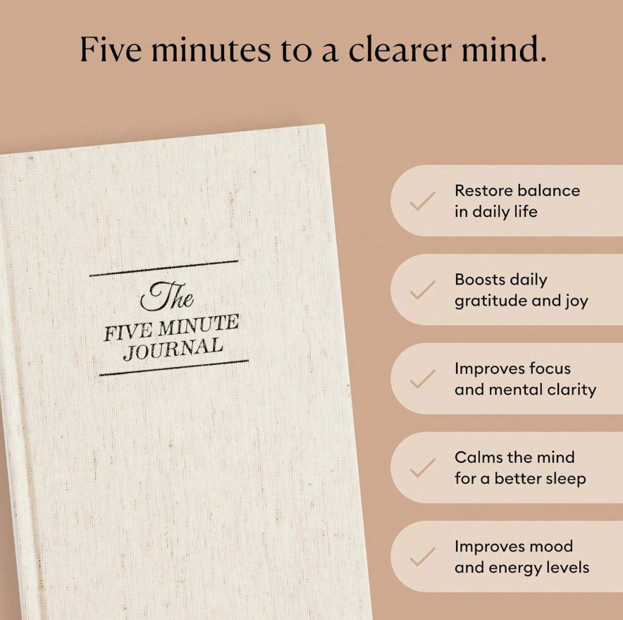 Five minutes journal (several colors) - Kamuxury