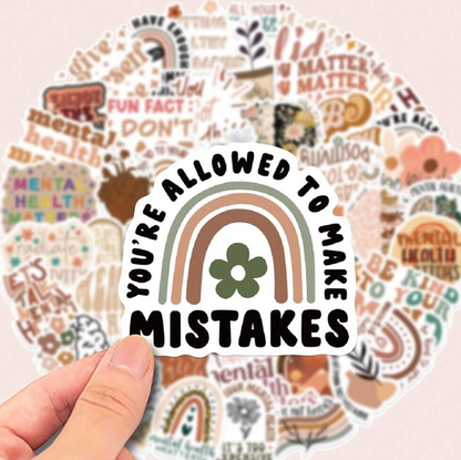 50 affirmation Stickers - Kamuxury