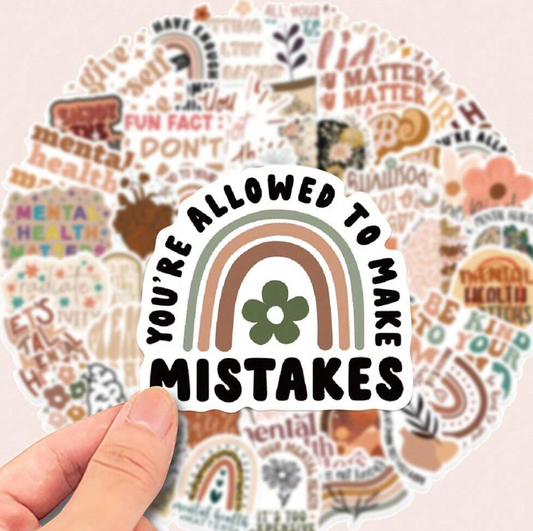50 affirmation Stickers - Kamuxury