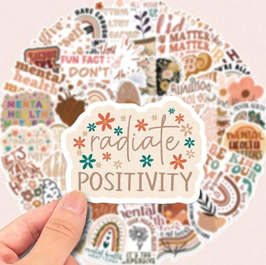 50 affirmation Stickers - Kamuxury