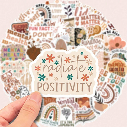 50 affirmation Stickers - Kamuxury