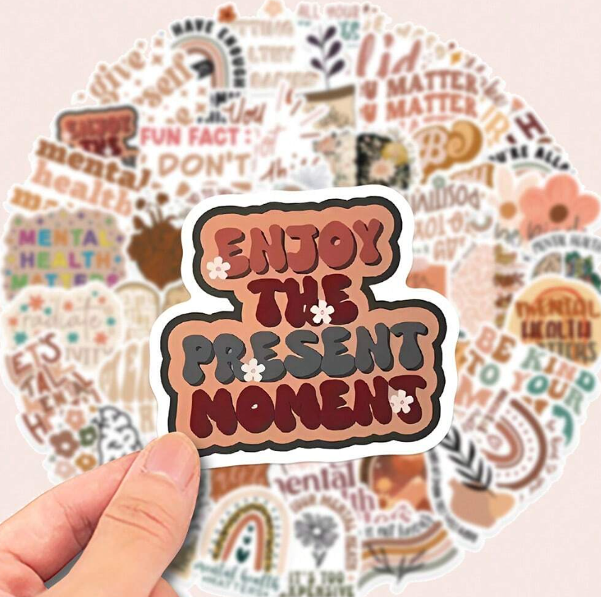 50 affirmation Stickers - Kamuxury