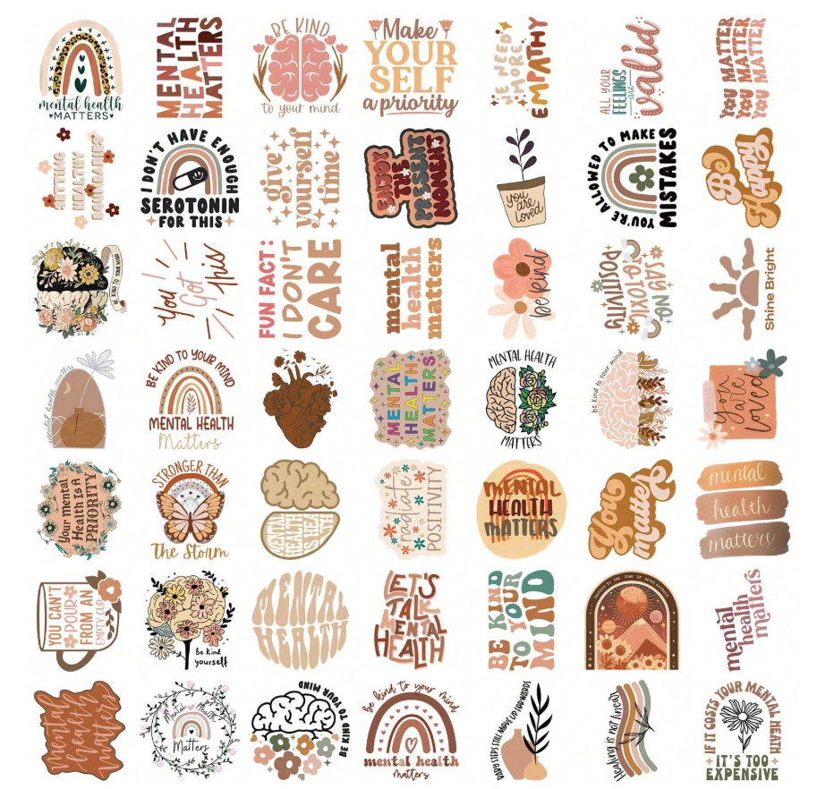 50 affirmation Stickers - Kamuxury