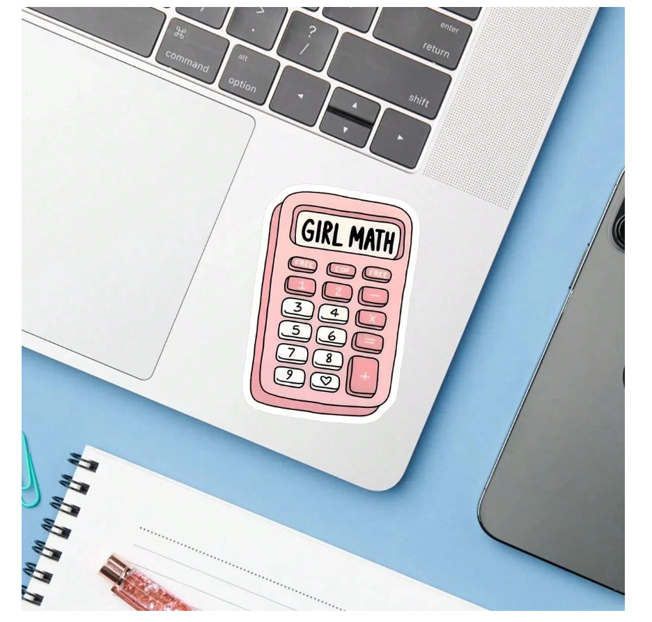 Girl math sticker (1pc) - Kamuxury