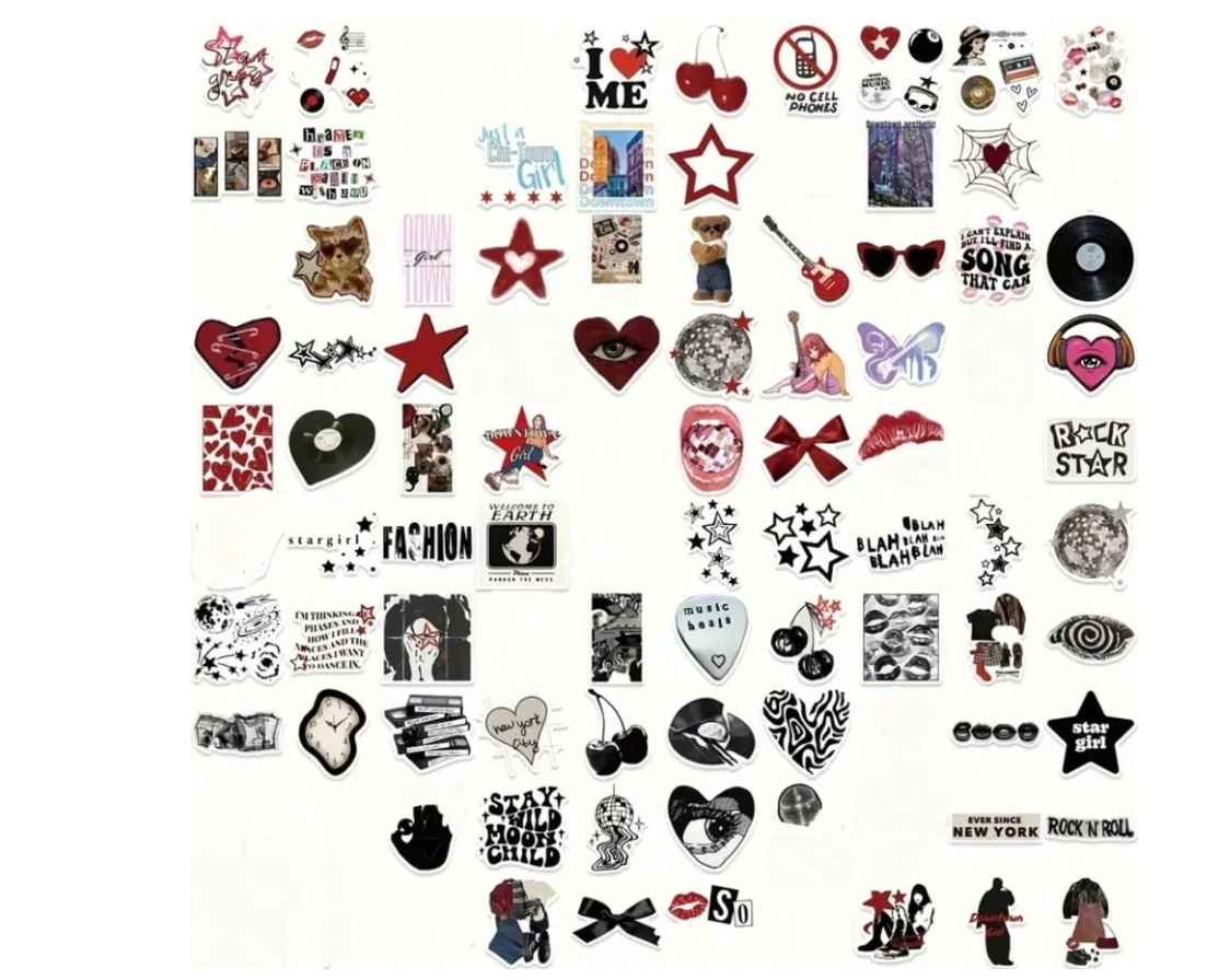 Y2K Punk stickers (100 pcs) - Kamuxury