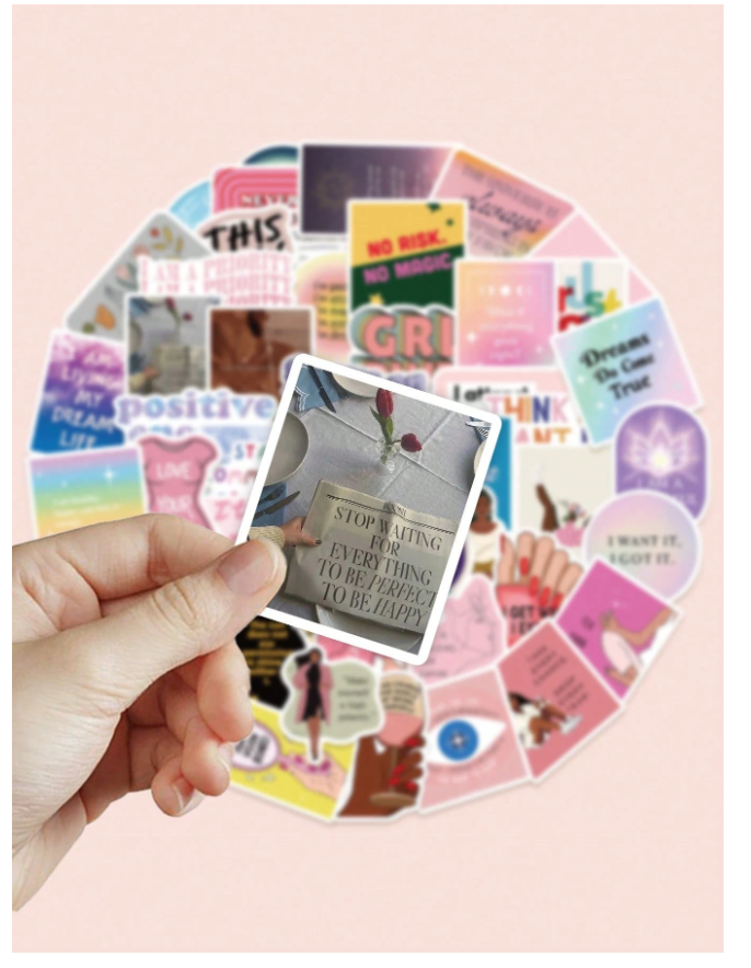 Inspirational Good vibe Stickers (52pcs) - Kamuxury