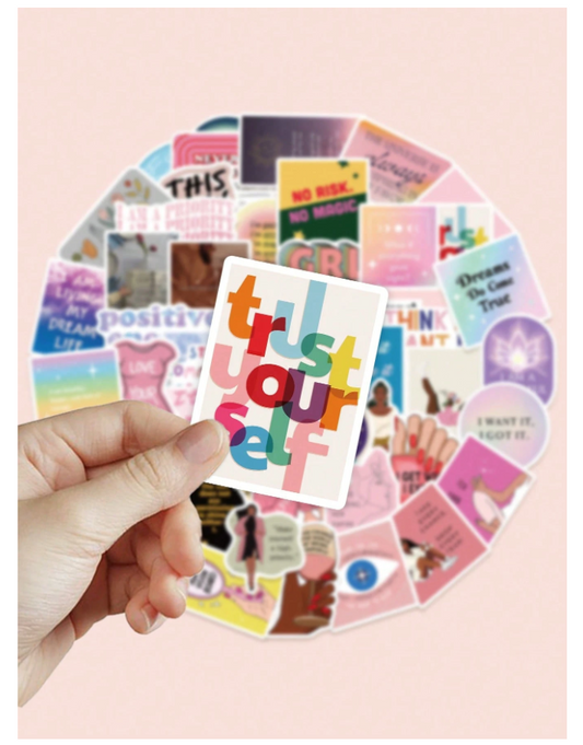 Inspirational Good vibe Stickers (52pcs) - Kamuxury