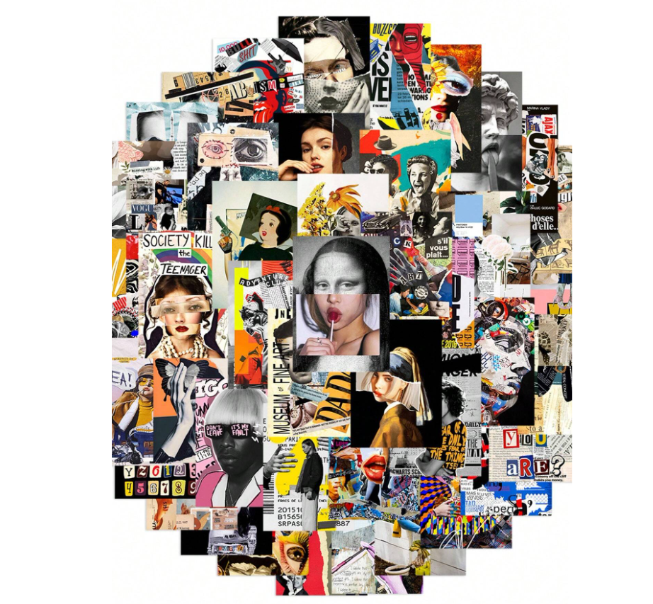 Artistic vintage Stickers (50pcs) - Kamuxury