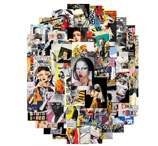 Artistic vintage Stickers (50pcs) - Kamuxury