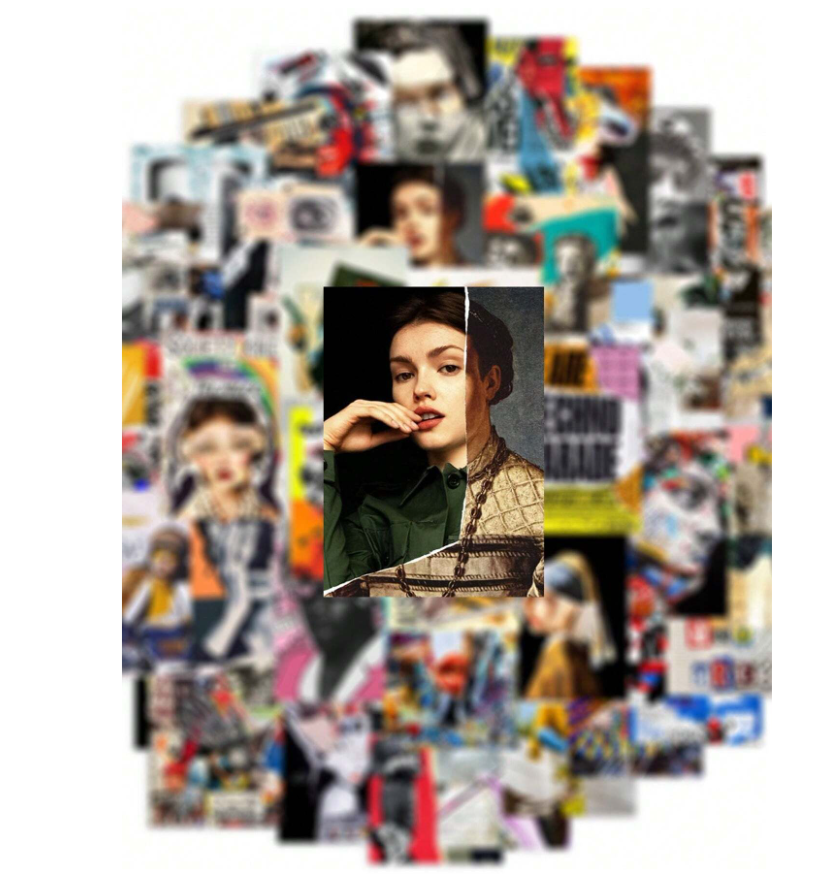 Artistic vintage Stickers (50pcs) - Kamuxury