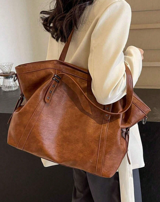 Zaarah Oversized Camel bag for school - Kamuxury