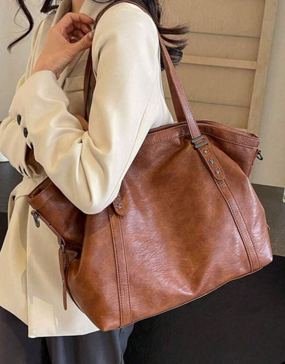 Zaarah Oversized Camel bag for school - Kamuxury