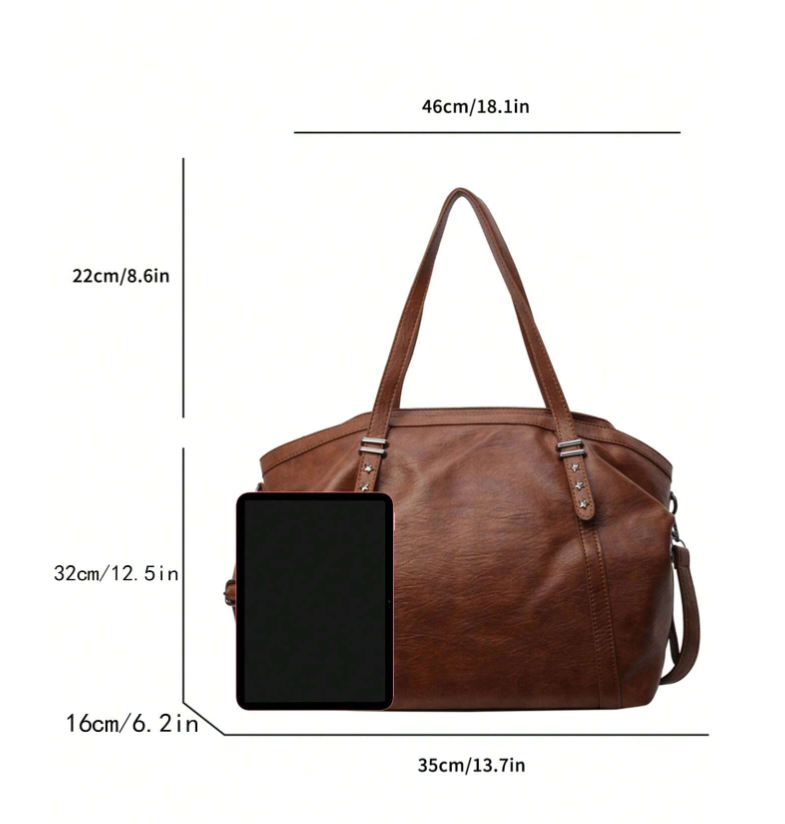 Zaarah Oversized Camel bag for school - Kamuxury