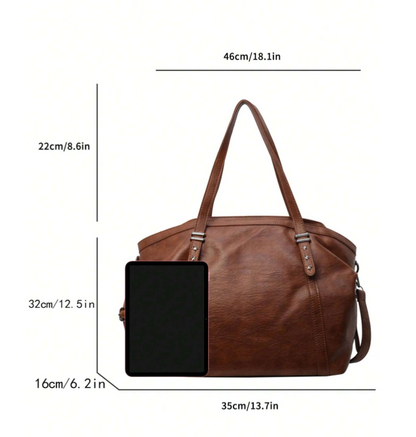 Zaarah Oversized Camel bag for school - Kamuxury