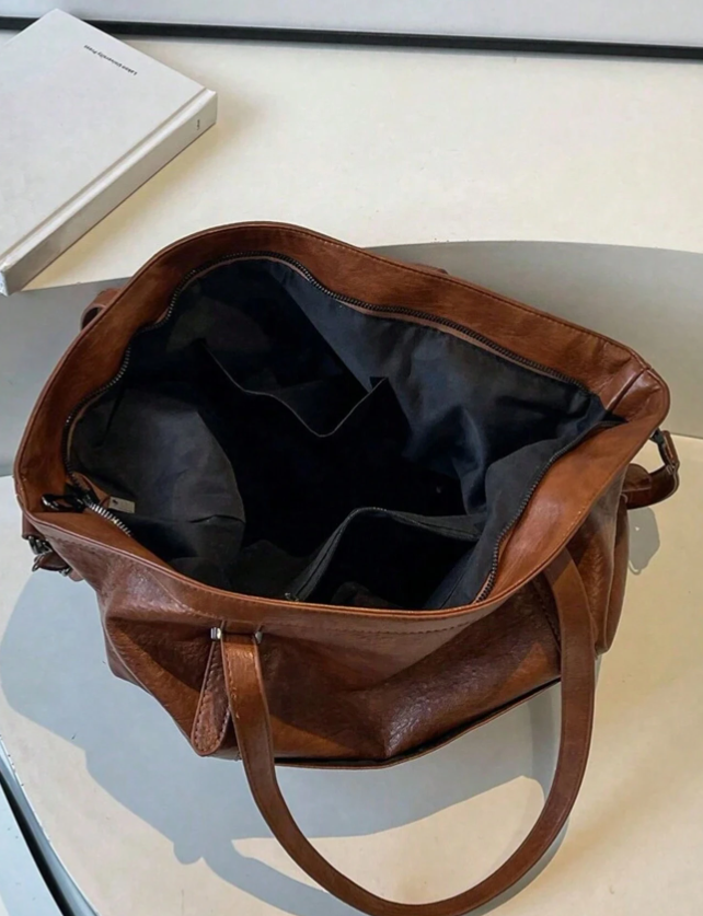 Zaarah Oversized Camel bag for school - Kamuxury