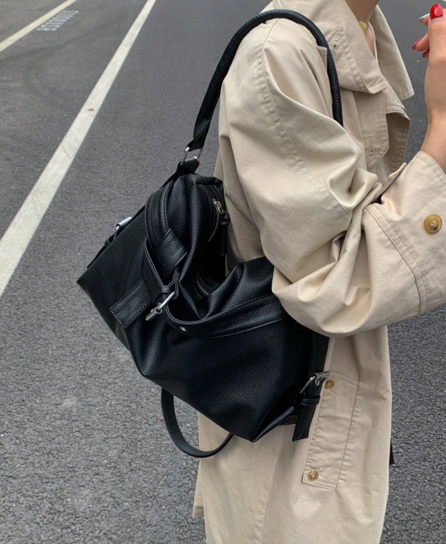 Lana bag - black bag - Kamuxury