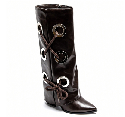Leather lace Boots (several colors) - Kamuxury