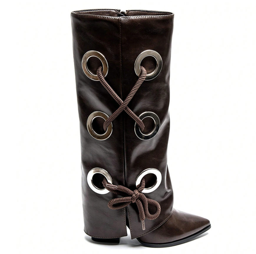 Leather lace Boots (several colors) - Kamuxury