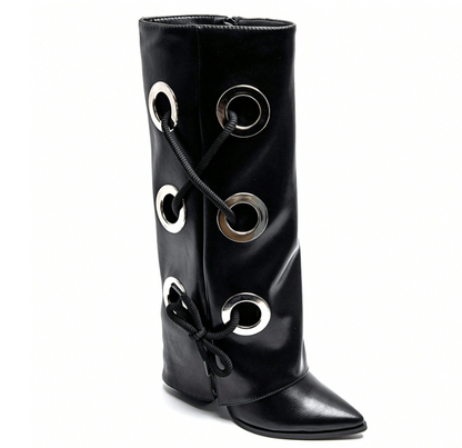 Leather lace Boots (several colors) - Kamuxury