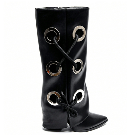 Leather lace Boots (several colors) - Kamuxury