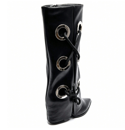 Leather lace Boots (several colors) - Kamuxury