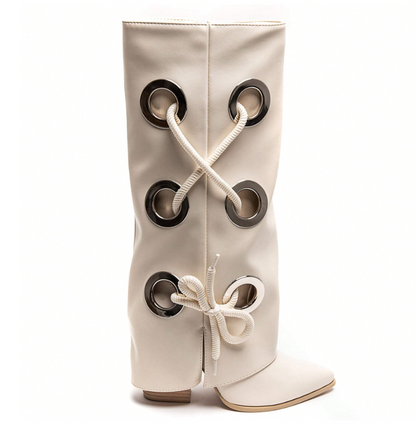 Leather lace Boots (several colors) - Kamuxury